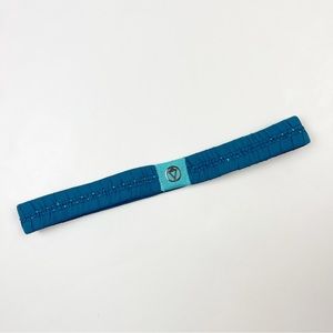 Ivivva Teal Ribbon Covered Elastic Headband OS